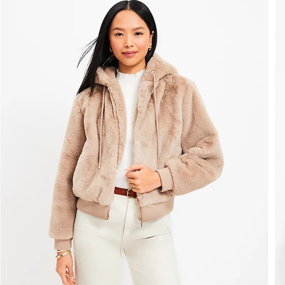 Faux Fur Bomber Jacket